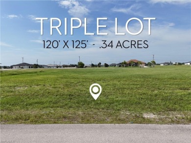 Fantastic Opportunity in Northwest Cape Coral! This Triple Lot on Burnt Store Golf Club in Florida - for sale on GolfHomes.com, golf home, golf lot