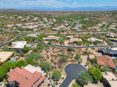 Stunning scenery awaits from this custom homesite located in the on Troon Country Club in Arizona - for sale on GolfHomes.com, golf home, golf lot