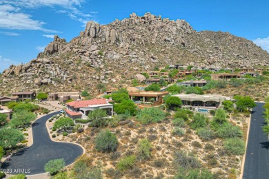 Stunning scenery awaits from this custom homesite located in the on Troon Country Club in Arizona - for sale on GolfHomes.com, golf home, golf lot