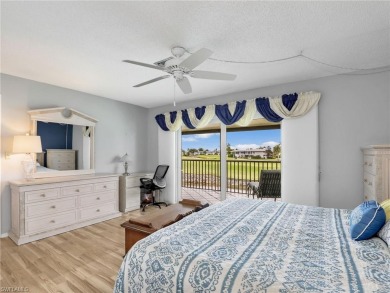 Discover this charming 2-bedroom, 2-bath waterfront home on The Glades Golf and Country Club in Florida - for sale on GolfHomes.com, golf home, golf lot