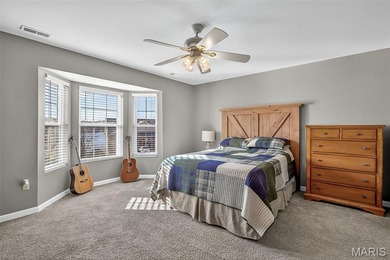 Water view sprawling ranch  home in beautiful Raintreee on Raintree Country Club in Missouri - for sale on GolfHomes.com, golf home, golf lot