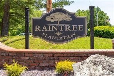 Water view sprawling ranch  home in beautiful Raintreee on Raintree Country Club in Missouri - for sale on GolfHomes.com, golf home, golf lot