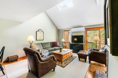 Eastman condo with 3 levels of living space and beautiful sunset on Eastman Golf Links in New Hampshire - for sale on GolfHomes.com, golf home, golf lot
