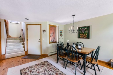 Eastman condo with 3 levels of living space and beautiful sunset on Eastman Golf Links in New Hampshire - for sale on GolfHomes.com, golf home, golf lot