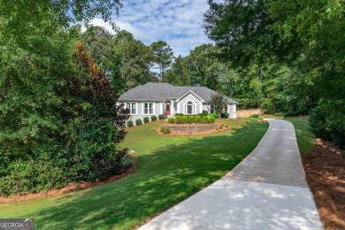 Exceptionally private 1+ acre setting ranch home w/ HUGE on Collins Hill Golf Club in Georgia - for sale on GolfHomes.com, golf home, golf lot