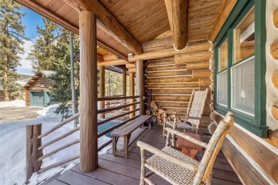 This stunning log home backs to open space, the National Forest on Keystone Ranch Golf Course in Colorado - for sale on GolfHomes.com, golf home, golf lot