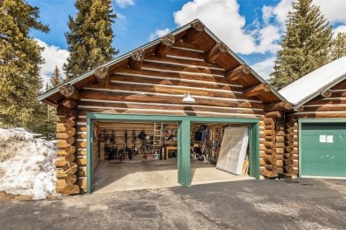 This stunning log home backs to open space, the National Forest on Keystone Ranch Golf Course in Colorado - for sale on GolfHomes.com, golf home, golf lot