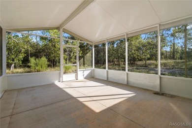 Escape to privacy and space with this 2017-built 3 bedroom, 2 on Pine Ridge Community Golf and Country Club in Florida - for sale on GolfHomes.com, golf home, golf lot