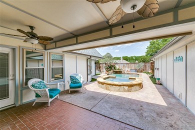 Backyard oasis with sparkling pool, spa & private outdoor living on Sherrill Park Golf Course in Texas - for sale on GolfHomes.com, golf home, golf lot
