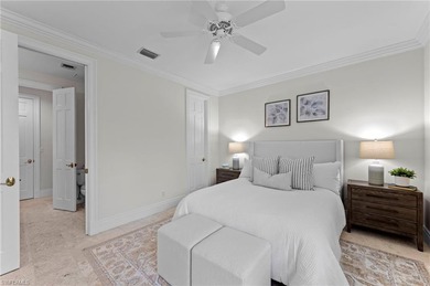 Experience timeless elegance and panoramic water views at 780 on Bentley Village Golf Course in Florida - for sale on GolfHomes.com, golf home, golf lot