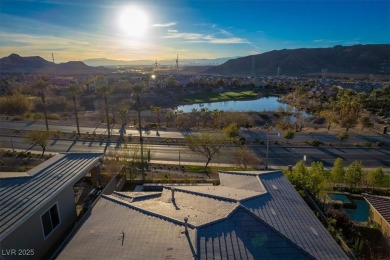 Modern Mediterranean home with iconic Strip views in the on South Shore At Lake Las Vegas in Nevada - for sale on GolfHomes.com, golf home, golf lot