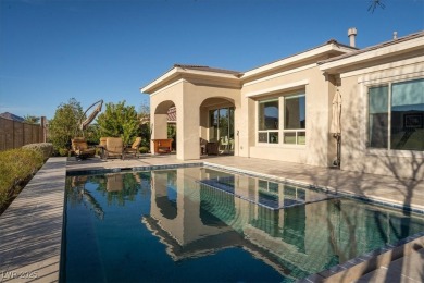 Modern Mediterranean home with iconic Strip views in the on South Shore At Lake Las Vegas in Nevada - for sale on GolfHomes.com, golf home, golf lot