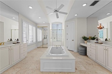 Experience timeless elegance and panoramic water views at 780 on Bentley Village Golf Course in Florida - for sale on GolfHomes.com, golf home, golf lot