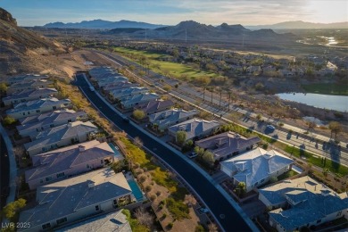 Modern Mediterranean home with iconic Strip views in the on South Shore At Lake Las Vegas in Nevada - for sale on GolfHomes.com, golf home, golf lot