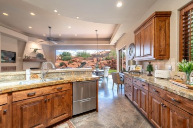 This stunning 3-bedroom, 3-bathroom home in the prestigious on Entrada at Snow Canyon in Utah - for sale on GolfHomes.com, golf home, golf lot