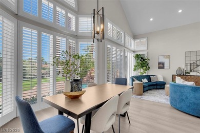 The windows open wide to the sun and the long, green stretch of on Canyon Gate Country Club in Nevada - for sale on GolfHomes.com, golf home, golf lot