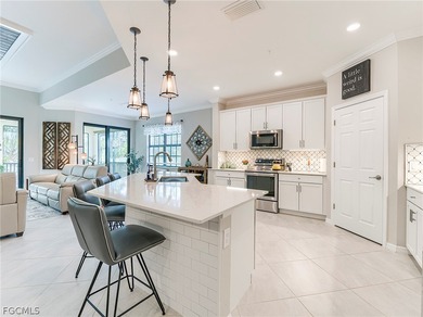 This rare second-floor carriage home in the Casella neighborhood on Pelican Preserve Golf Club in Florida - for sale on GolfHomes.com, golf home, golf lot