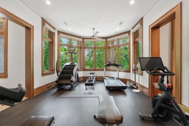 This spectacular Prairie Style home was designed by Rick Jones & on Mission Hills Country Club in Kansas - for sale on GolfHomes.com, golf home, golf lot