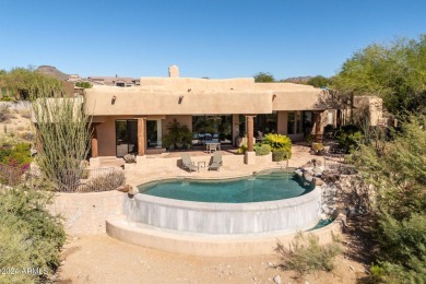 True to design Arizona architecture with expansive views of on Troon North Golf Club  in Arizona - for sale on GolfHomes.com, golf home, golf lot