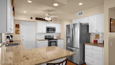 Enjoy easy living in this beautifully updated duplex home in the on PalmBrook Country Club in Arizona - for sale on GolfHomes.com, golf home, golf lot