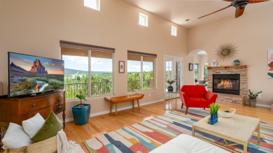 Stunning modern pueblo style home with surrounding mountain on Paa-Ko Ridge Golf Club  in New Mexico - for sale on GolfHomes.com, golf home, golf lot