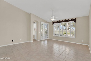 Beautiful golf-course 2 bed + den home nestled along the on Tuscany Falls At Pebble Creek in Arizona - for sale on GolfHomes.com, golf home, golf lot