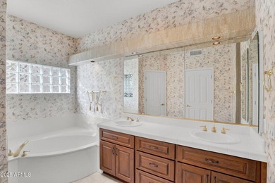 Beautiful golf-course 2 bed + den home nestled along the on Tuscany Falls At Pebble Creek in Arizona - for sale on GolfHomes.com, golf home, golf lot