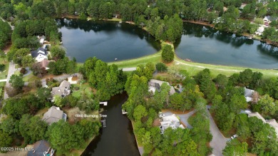 Lake front on Lake Pinehurst! 1050 Burning Tree, tucked back in on Pinehurst Resort and Country Club in North Carolina - for sale on GolfHomes.com, golf home, golf lot