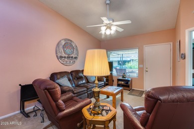 Don't missed this furnished VAULTED Penasco plan with open floor on Sun Village Golf Course in Arizona - for sale on GolfHomes.com, golf home, golf lot