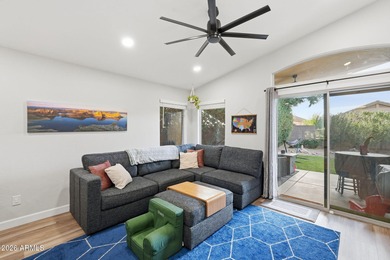 This beautifully updated 3-bedroom, 2-bath residence with on Sanctuary Golf Course At WestWorld in Arizona - for sale on GolfHomes.com, golf home, golf lot