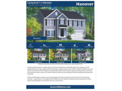 The Hanover is a modern raised ranch home featuring 3 bedrooms on Captains Cove Golf and Yacht Club in Virginia - for sale on GolfHomes.com, golf home, golf lot