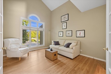 This perfectly maintained two story home on the first hole at on Bull Valley Golf Club in Illinois - for sale on GolfHomes.com, golf home, golf lot