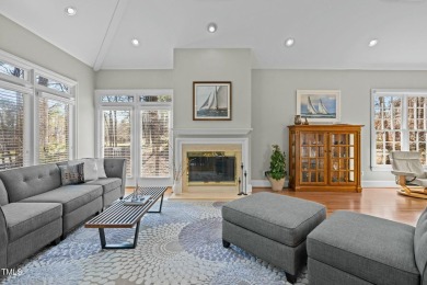Tempting, tantalizing Tryon Courte home overlooking the 7th on Governors Club in North Carolina - for sale on GolfHomes.com, golf home, golf lot