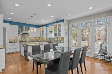 Tempting, tantalizing Tryon Courte home overlooking the 7th on Governors Club in North Carolina - for sale on GolfHomes.com, golf home, golf lot