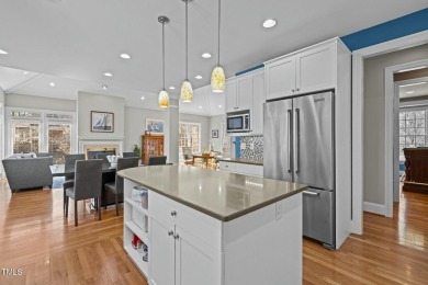 Tempting, tantalizing Tryon Courte home overlooking the 7th on Governors Club in North Carolina - for sale on GolfHomes.com, golf home, golf lot