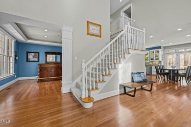 Tempting, tantalizing Tryon Courte home overlooking the 7th on Governors Club in North Carolina - for sale on GolfHomes.com, golf home, golf lot