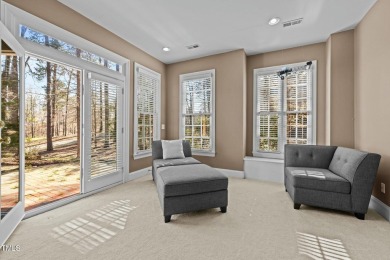 Tempting, tantalizing Tryon Courte home overlooking the 7th on Governors Club in North Carolina - for sale on GolfHomes.com, golf home, golf lot
