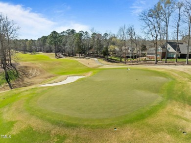 Tempting, tantalizing Tryon Courte home overlooking the 7th on Governors Club in North Carolina - for sale on GolfHomes.com, golf home, golf lot
