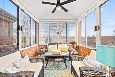 Brick end-unit patio home with flowing floor plan - vaulted on Highland Creek Golf Club in North Carolina - for sale on GolfHomes.com, golf home, golf lot