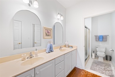 Brick end-unit patio home with flowing floor plan - vaulted on Highland Creek Golf Club in North Carolina - for sale on GolfHomes.com, golf home, golf lot