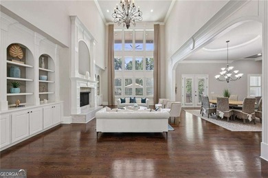 An architectural masterpiece in a gated community, on the 5th on Echelon Golf Club in Georgia - for sale on GolfHomes.com, golf home, golf lot