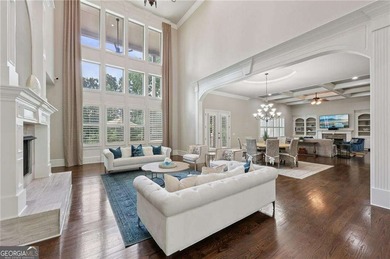 An architectural masterpiece in a gated community, on the 5th on Echelon Golf Club in Georgia - for sale on GolfHomes.com, golf home, golf lot