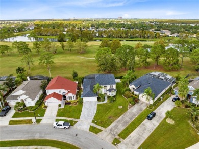 This elegant single-family home in the gated Sandhill Trace on Hunters Creek Golf Course in Florida - for sale on GolfHomes.com, golf home, golf lot