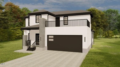 Stunning modern new construction in the gated lake community of on River Golf and Country Club at Lake Royale in North Carolina - for sale on GolfHomes.com, golf home, golf lot