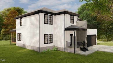 Stunning modern new construction in the gated lake community of on River Golf and Country Club at Lake Royale in North Carolina - for sale on GolfHomes.com, golf home, golf lot