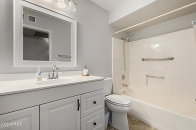 Charming 1409 sq ft twin home located in Camino Del Rey 55+ on Sunland Village Golf Club in Arizona - for sale on GolfHomes.com, golf home, golf lot