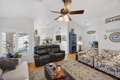 Beautifully maintained single-story home in Sun City Summerlin on Highland Falls Golf Club in Nevada - for sale on GolfHomes.com, golf home, golf lot