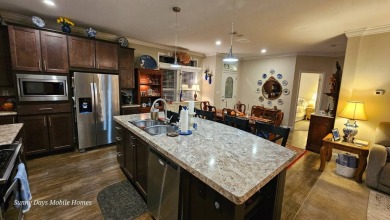 Discover this FULLY FURNISHED 2018 Palm Harbor Ventura home! on The Riverside Golf Club in Florida - for sale on GolfHomes.com, golf home, golf lot