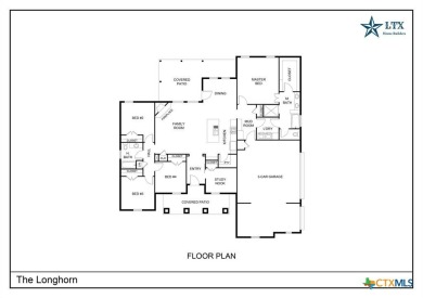 The Longhorn floorplan is spacious and open with patio and porch on Delaware Springs Golf Course in Texas - for sale on GolfHomes.com, golf home, golf lot