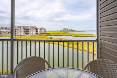 Direct bay views abound from this beautiful 2-story condo in on Bethany Bay Golf Club in Delaware - for sale on GolfHomes.com, golf home, golf lot